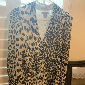HM animal print dress